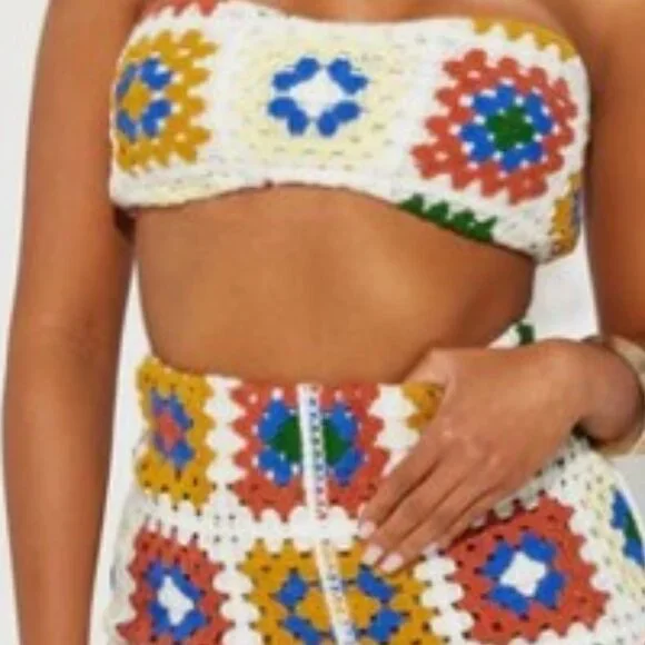 Gorgeous 🔥2pc CROCHET Set NWT - Picture 4 of 10